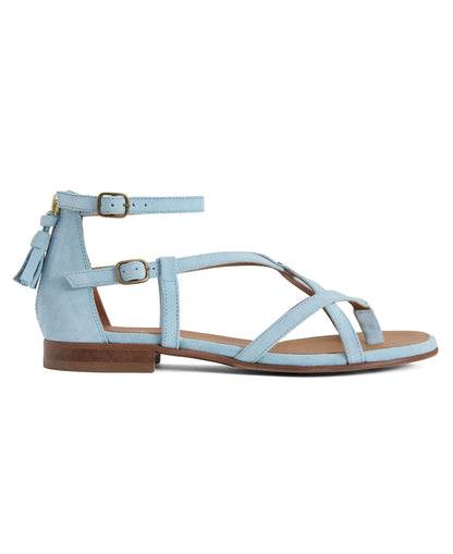 Brancaster Sandal Suede - Sky Blue