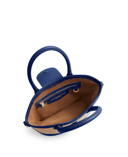 Mini Windsor Basket Bag - Porto Blue