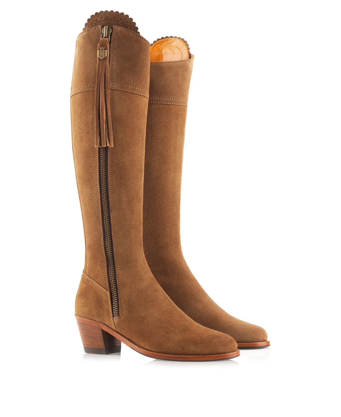 Regina Heeled Boot - Tan