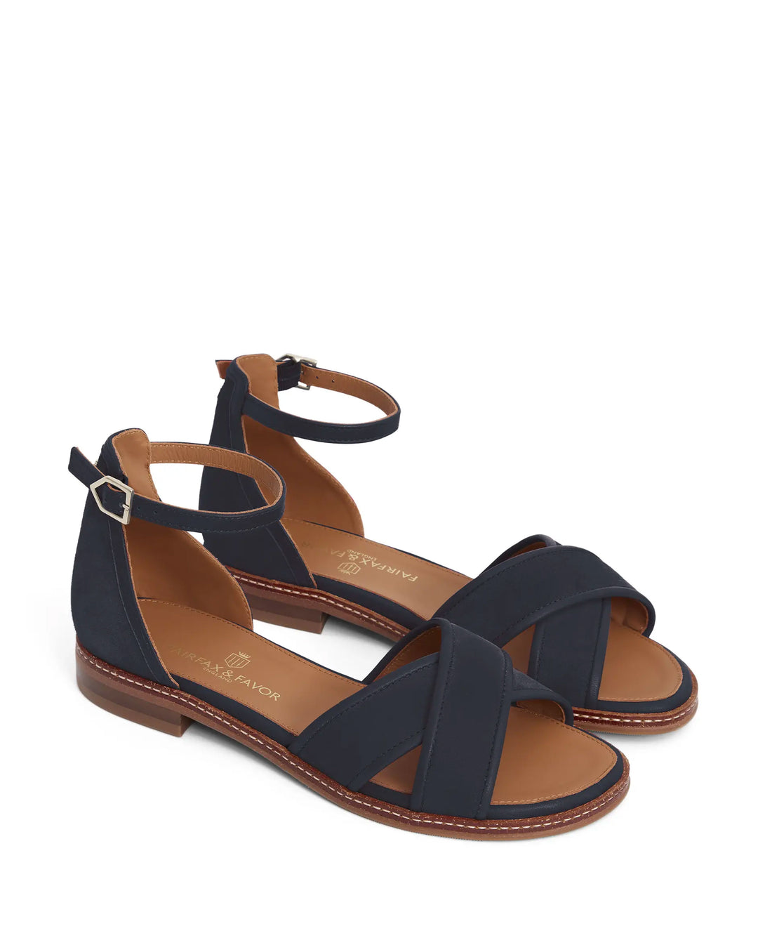 Valencia Sandal - Navy Suede