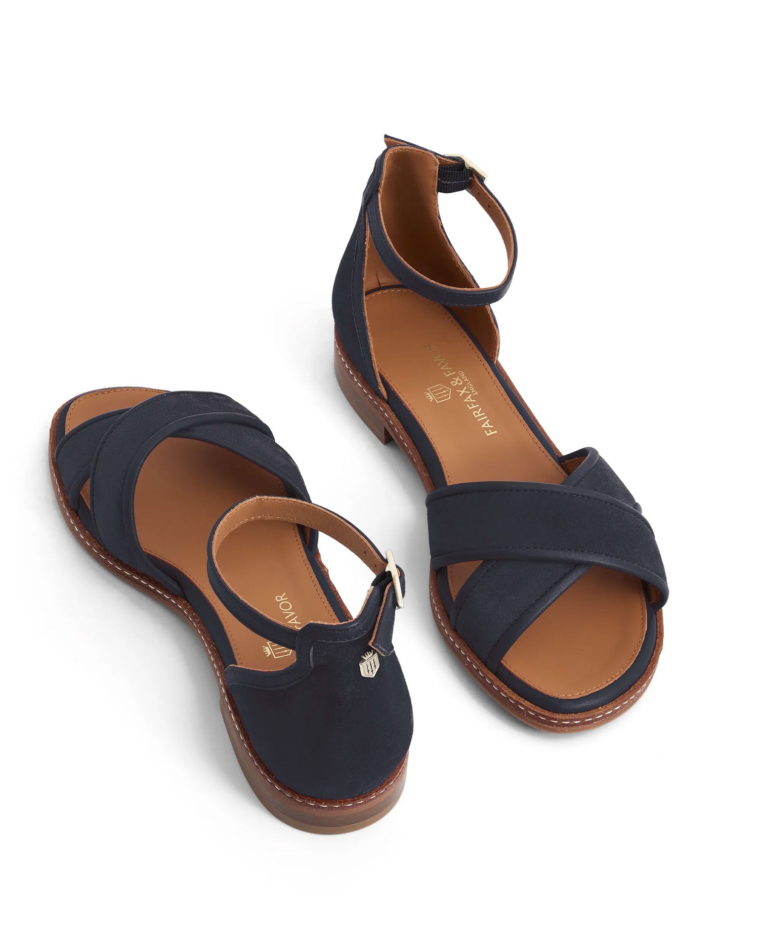 Valencia Sandal - Navy Suede