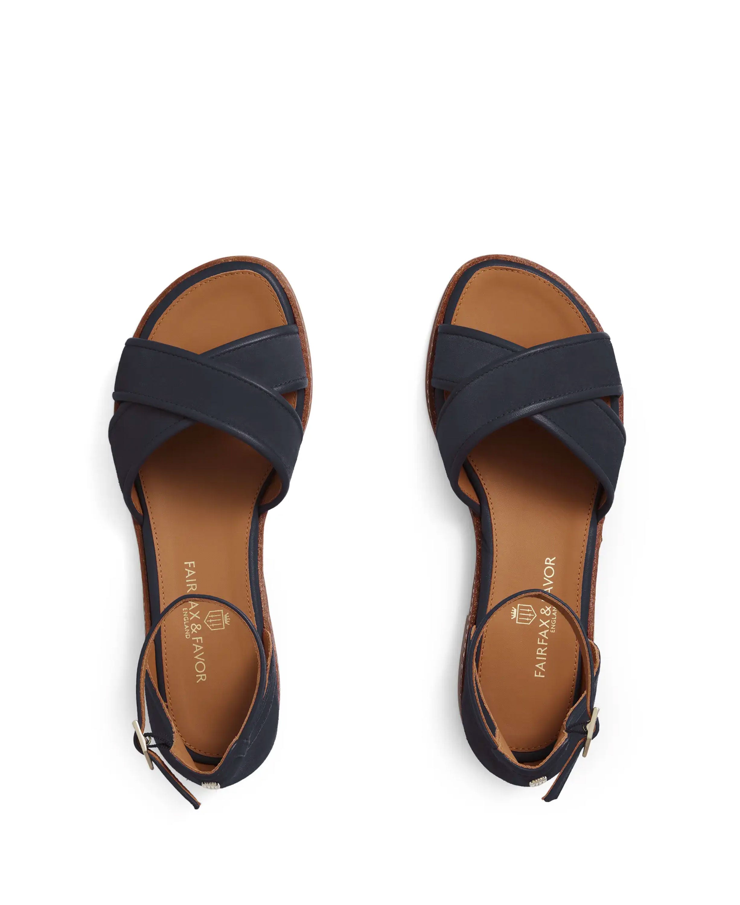 Valencia Sandal - Navy Suede
