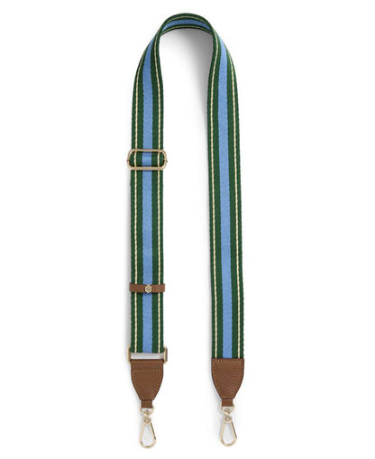 Signature Webbing Strap - Clover Green/ Sky Blue