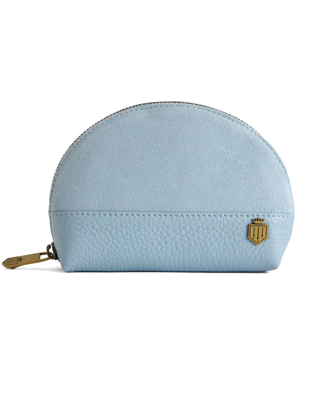 Chiltern Coin Purse Suede - Sky Blue