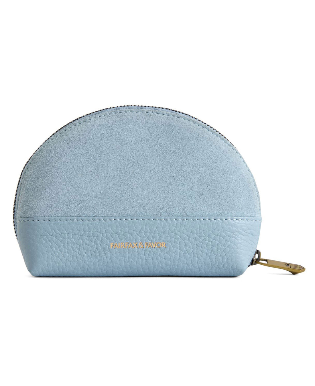 Chiltern Coin Purse Suede - Sky Blue