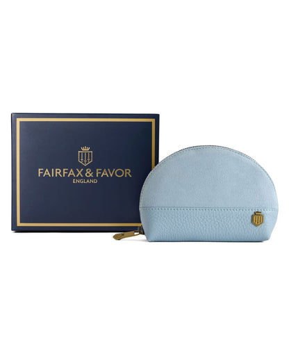 Chiltern Coin Purse Suede - Sky Blue