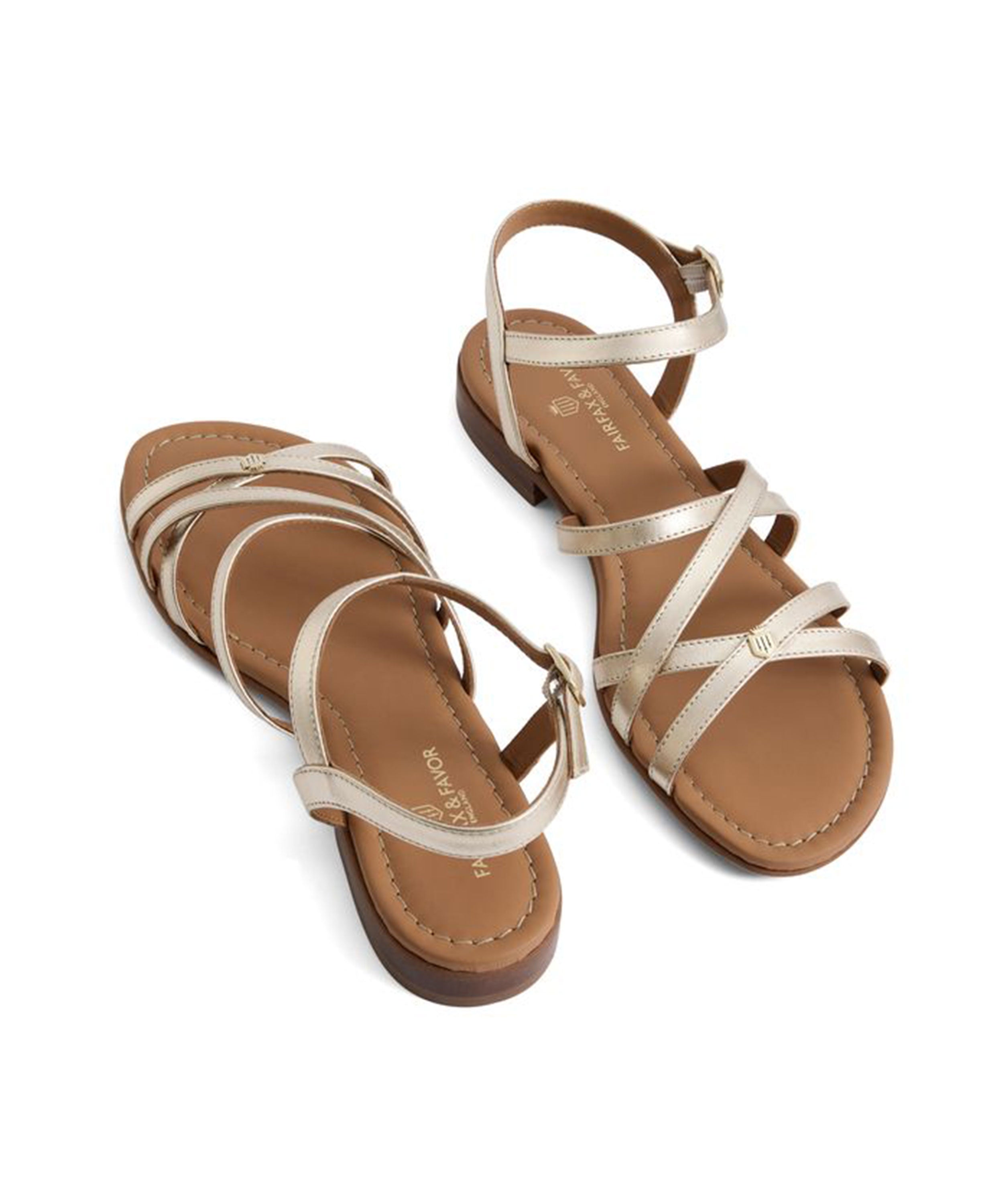 St Ives Sandal Leather - Gold