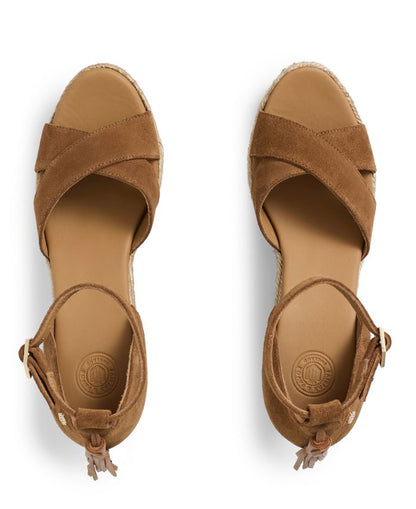 Valencia Mid Wedge Suede - Tan