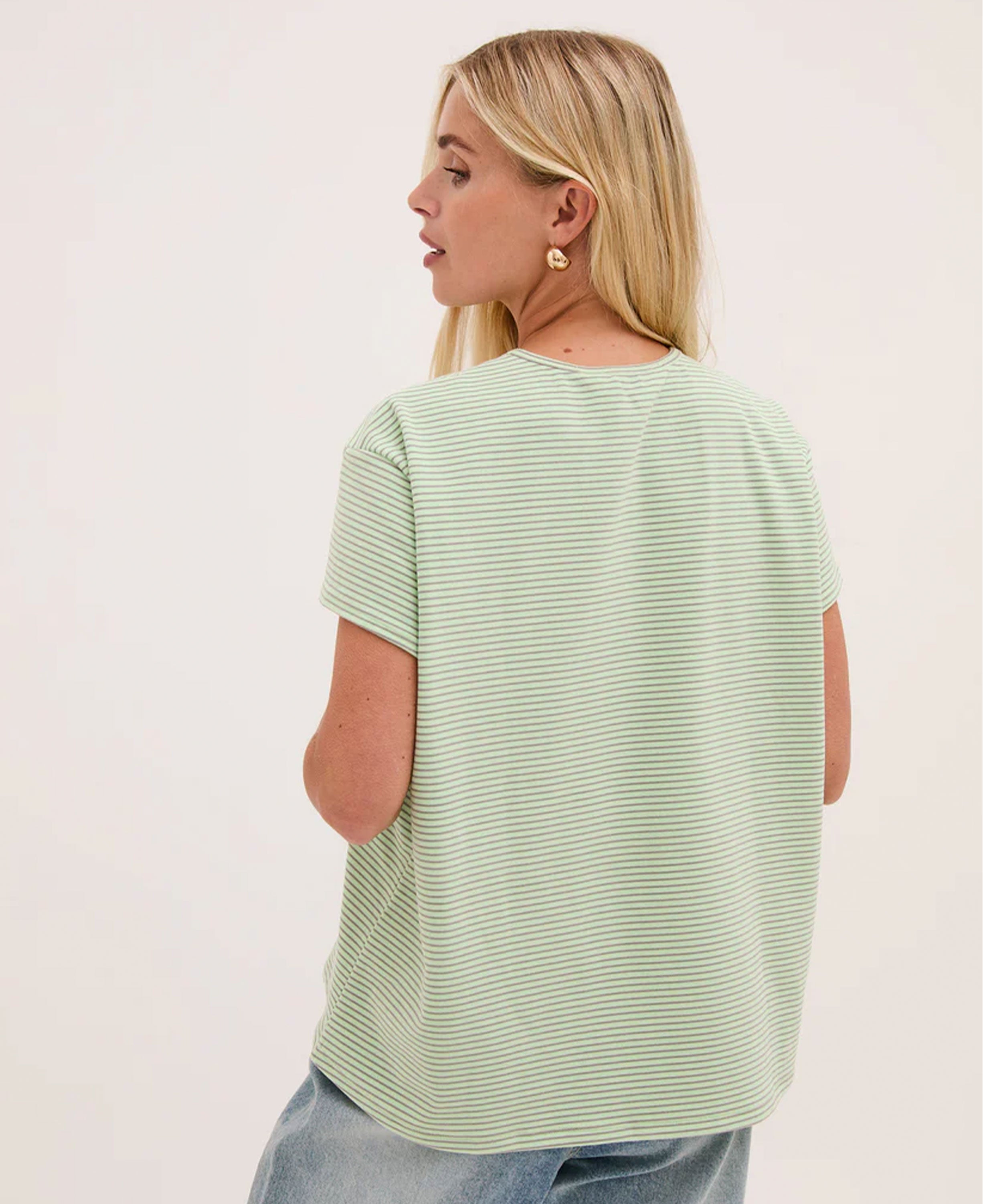 Mimi Capped Sleeve T-Shirt - Green