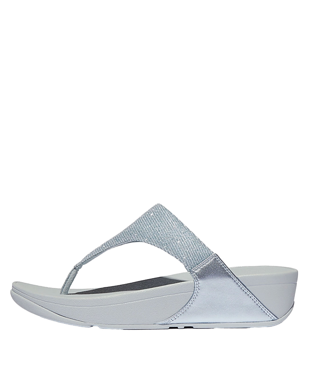 Lulu Shimmerlux Toe-Post Sandals - Quiet Blue