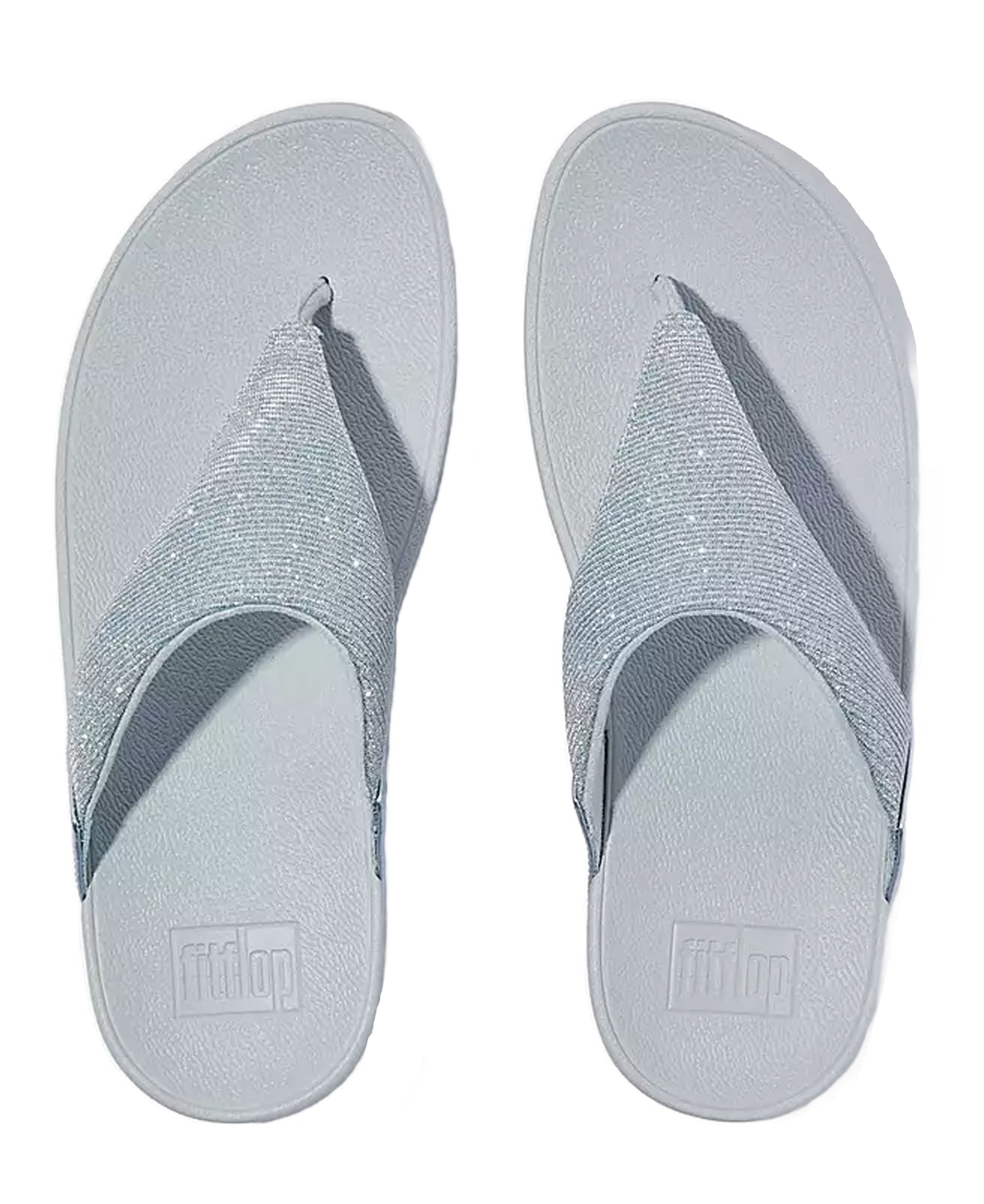 Lulu Shimmerlux Toe-Post Sandals - Quiet Blue