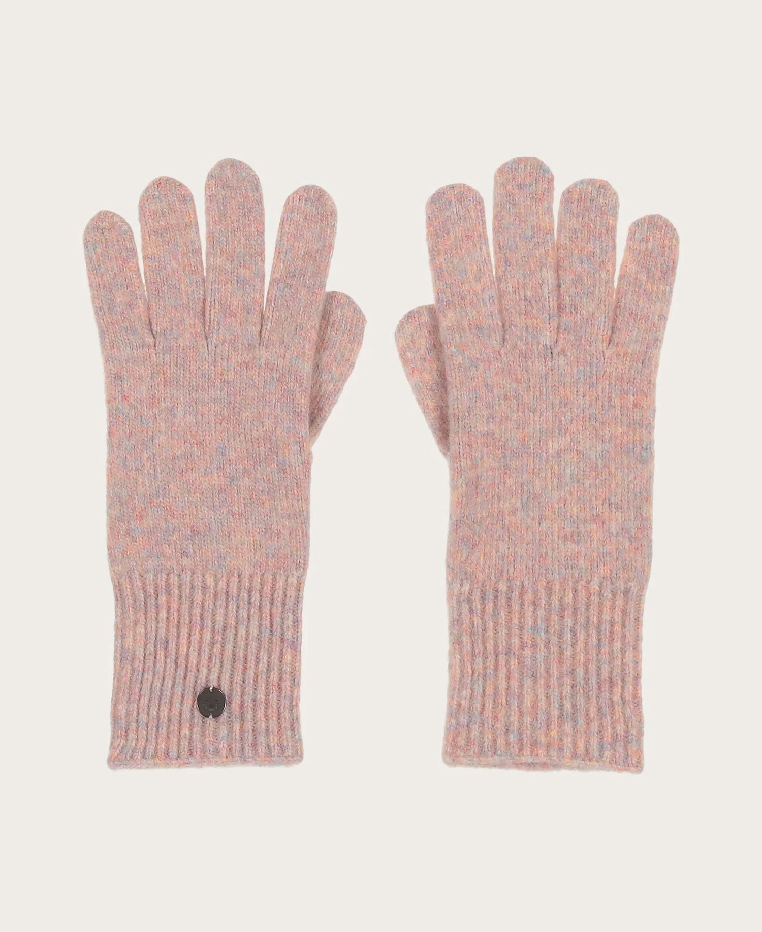 Knitted Wool-Blend Gloves - Pale Rose
