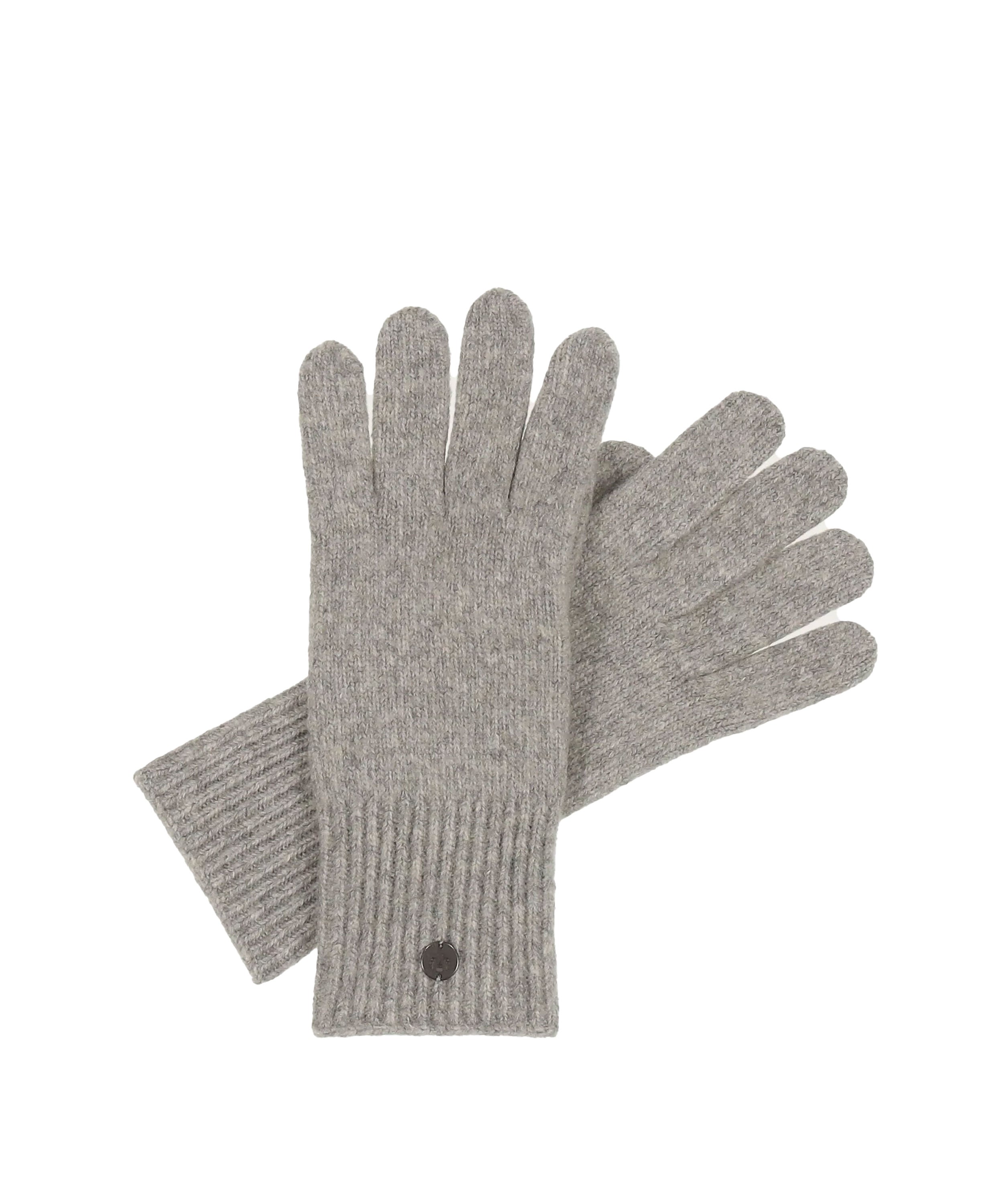 Knitted Wool-Blend Gloves - Silver