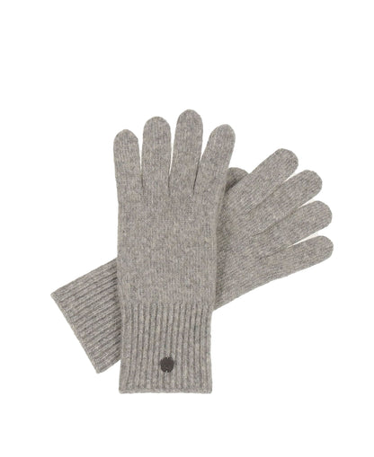 Knitted Wool-Blend Gloves - Silver
