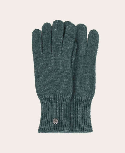Knitted Wool-Blend Gloves - Crystal Teal