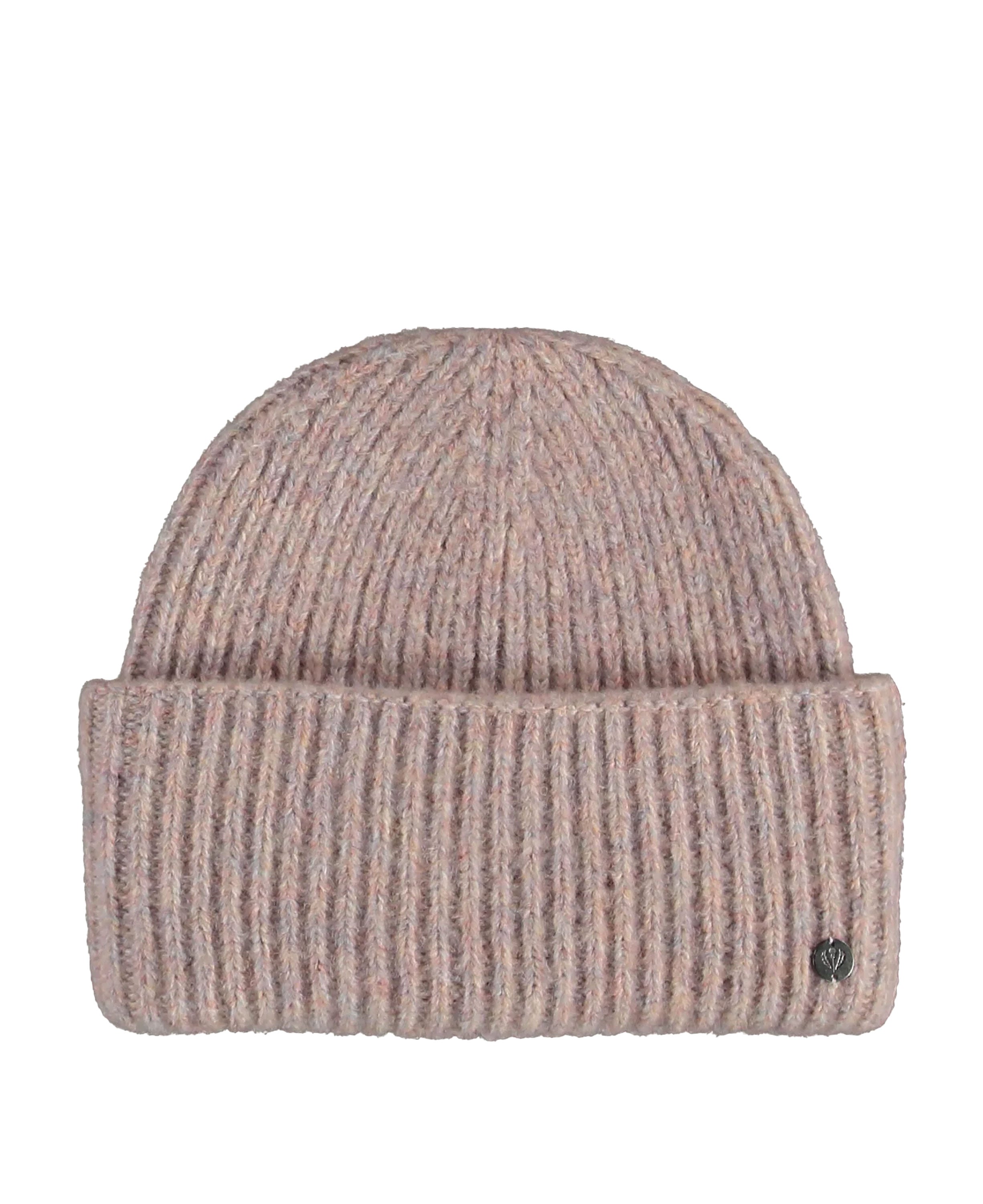 Knitted Wool-Blend Beanie - Pale Rose