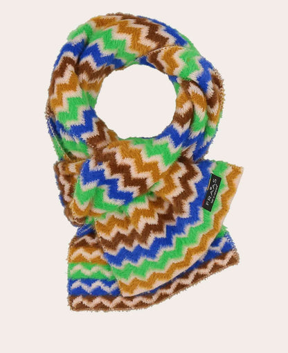 Knitted Wool-Blend Scarf - Cyber Blue