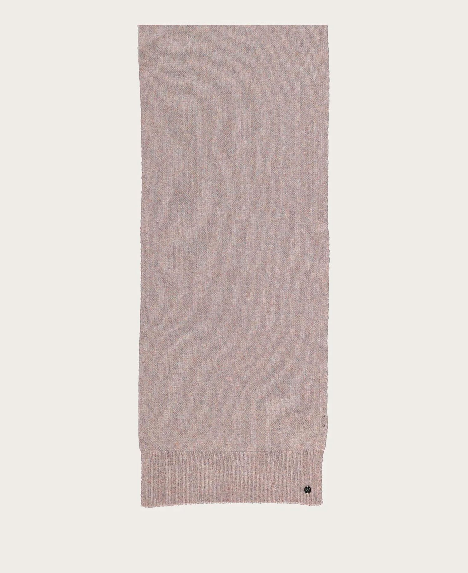 Knitted Wool Blend Scarf - Pale Rose