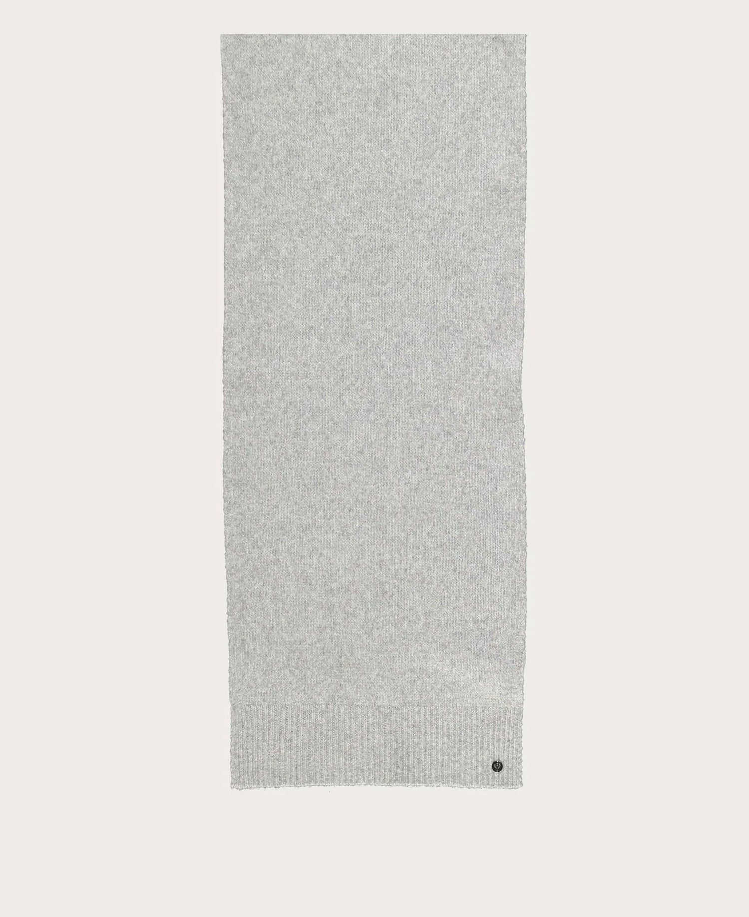 Knitted Wool-Blend Scarf - Silver