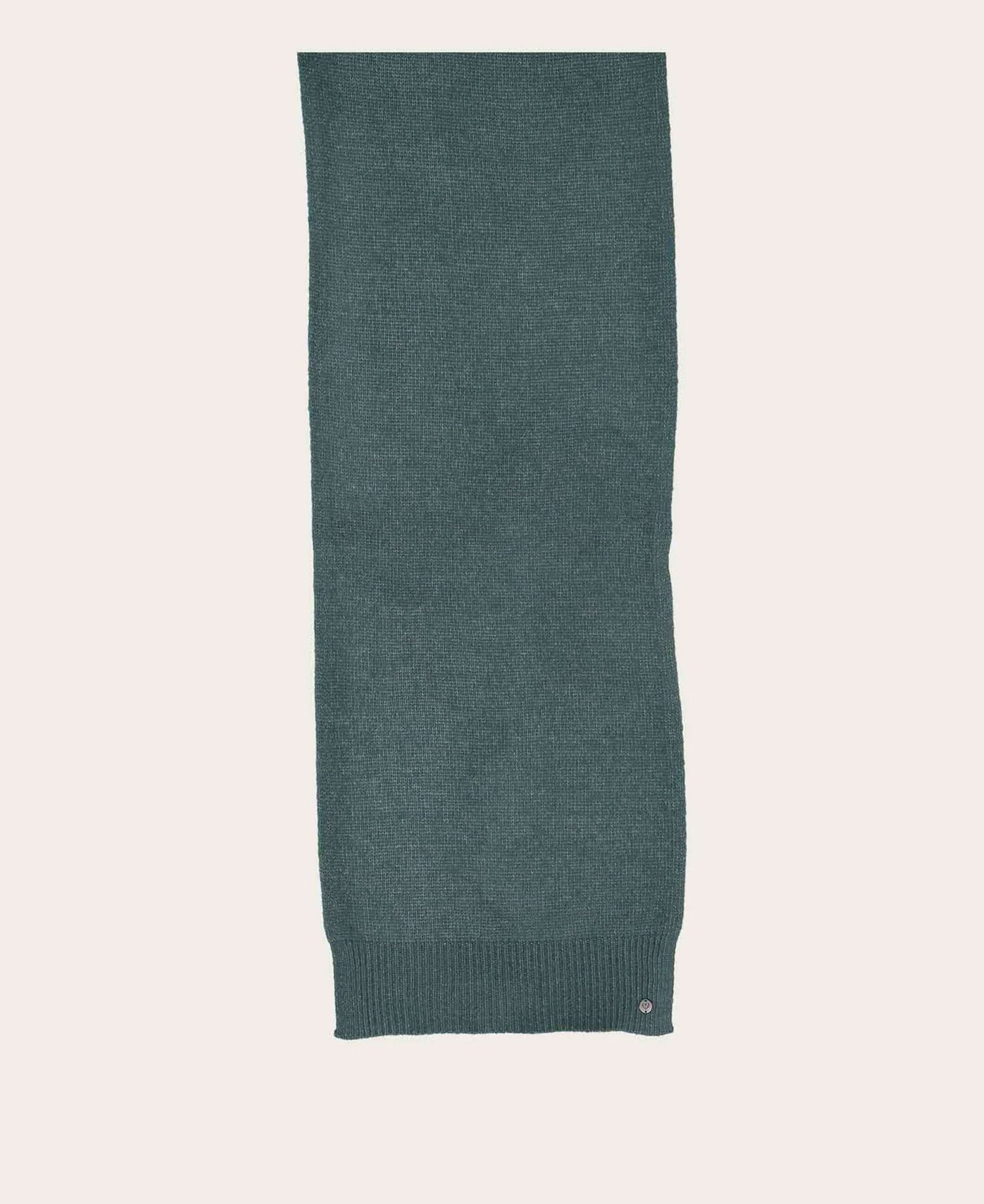 Knitted Wool-Blend Scarf - Crystal Teal