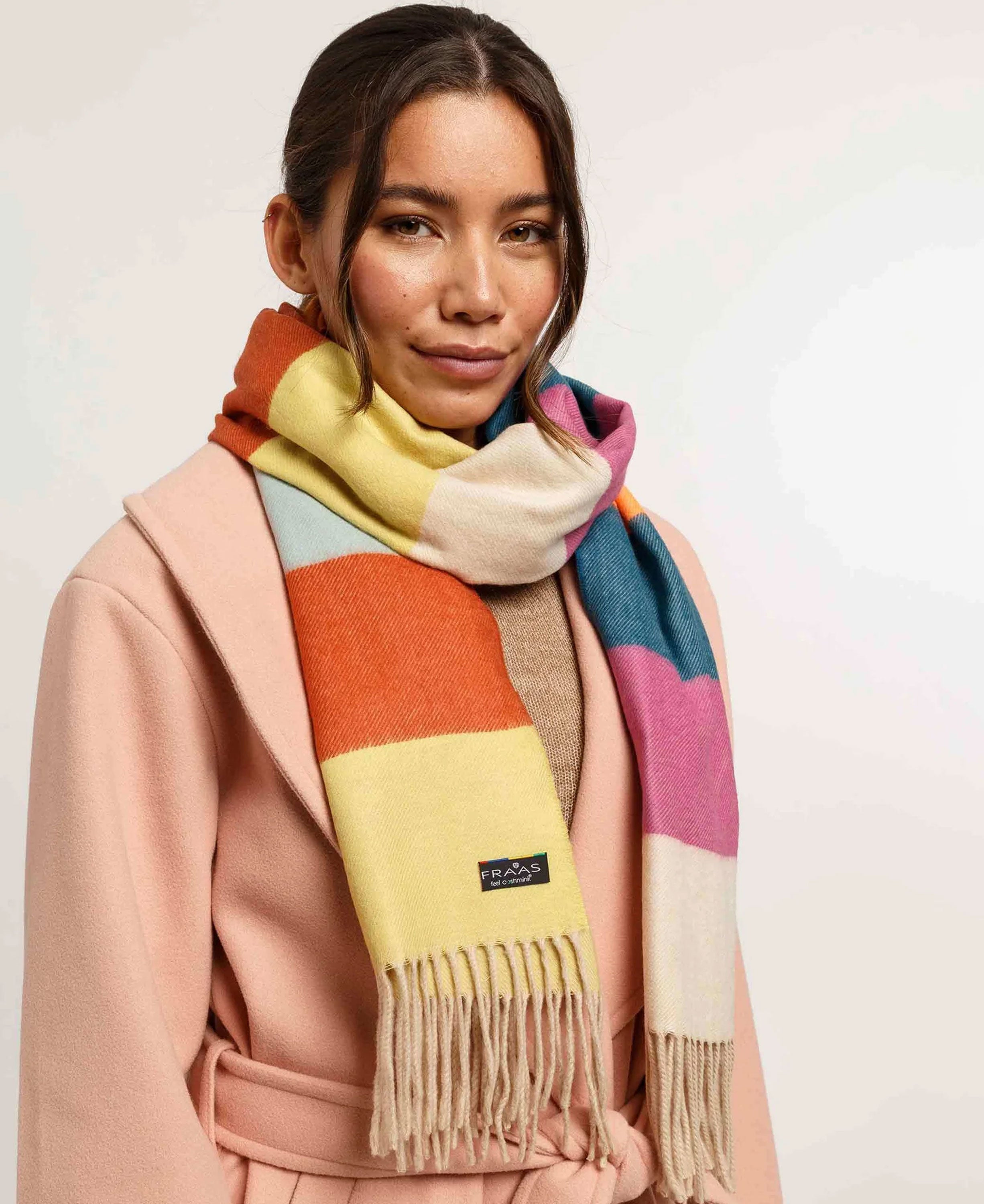 Cashmink Scarf - Multicoloured Striped