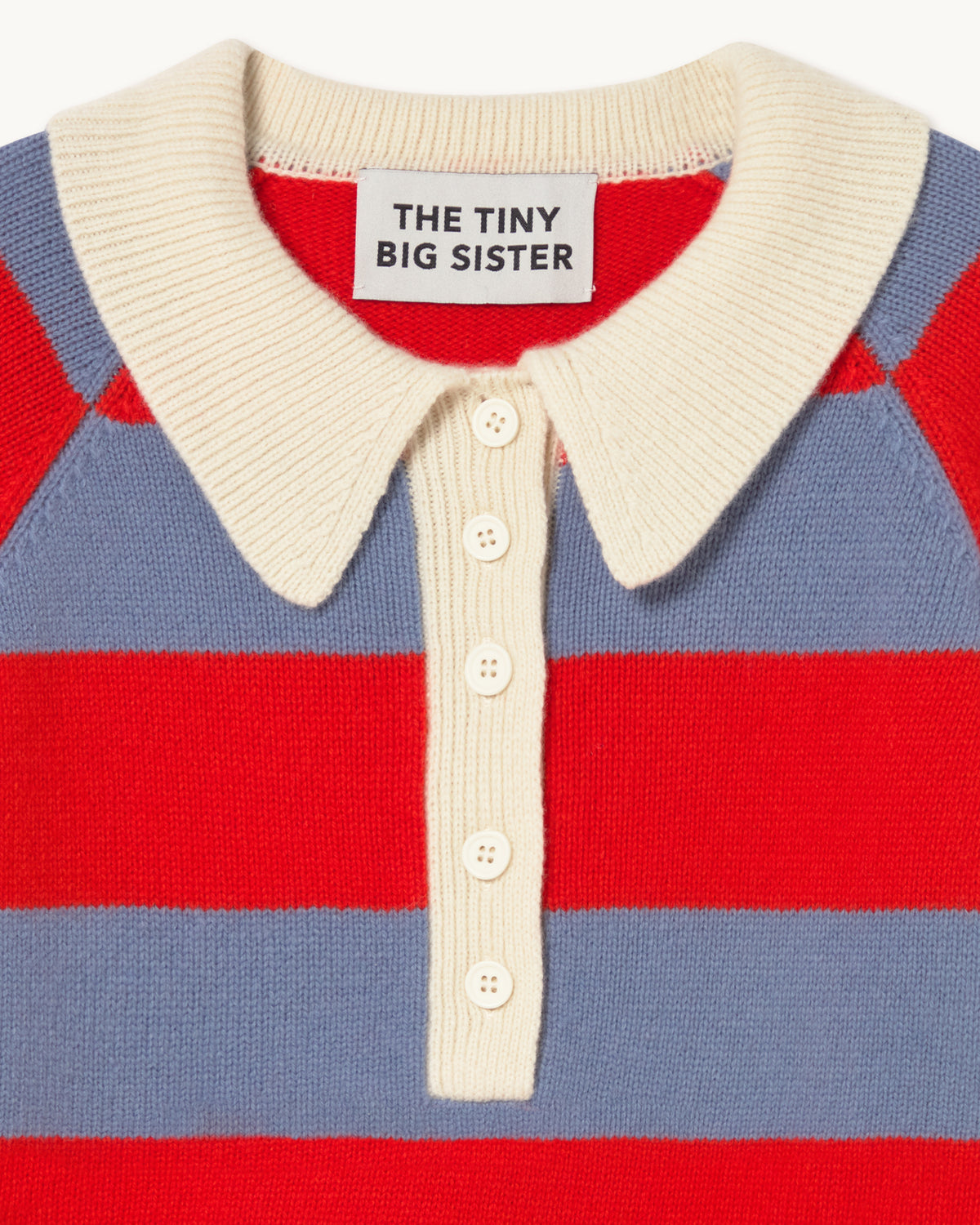 Frank Striped Polo - Grey/Summer Red