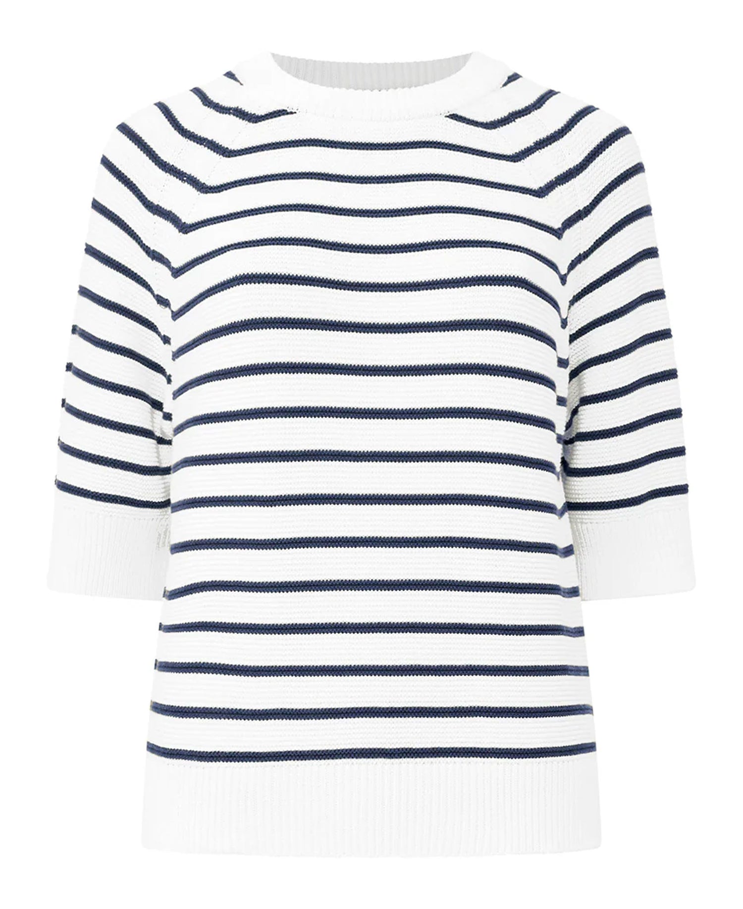 Lily Mozart Stripe Jumper - Summer White/Utility