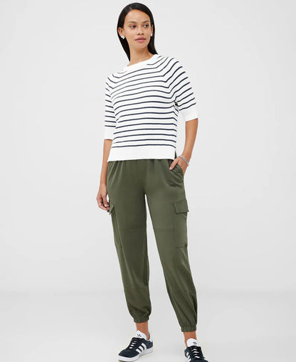 Lily Mozart Stripe Jumper - Summer White/Utility