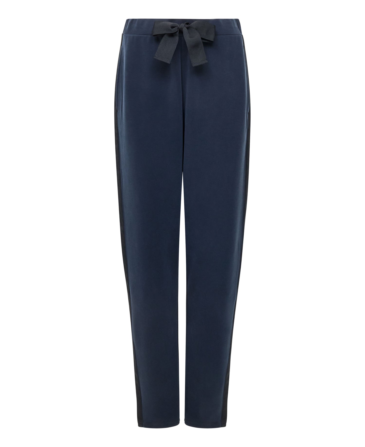 Wren Side Trim Tie Waist Trousers - Navy/Black