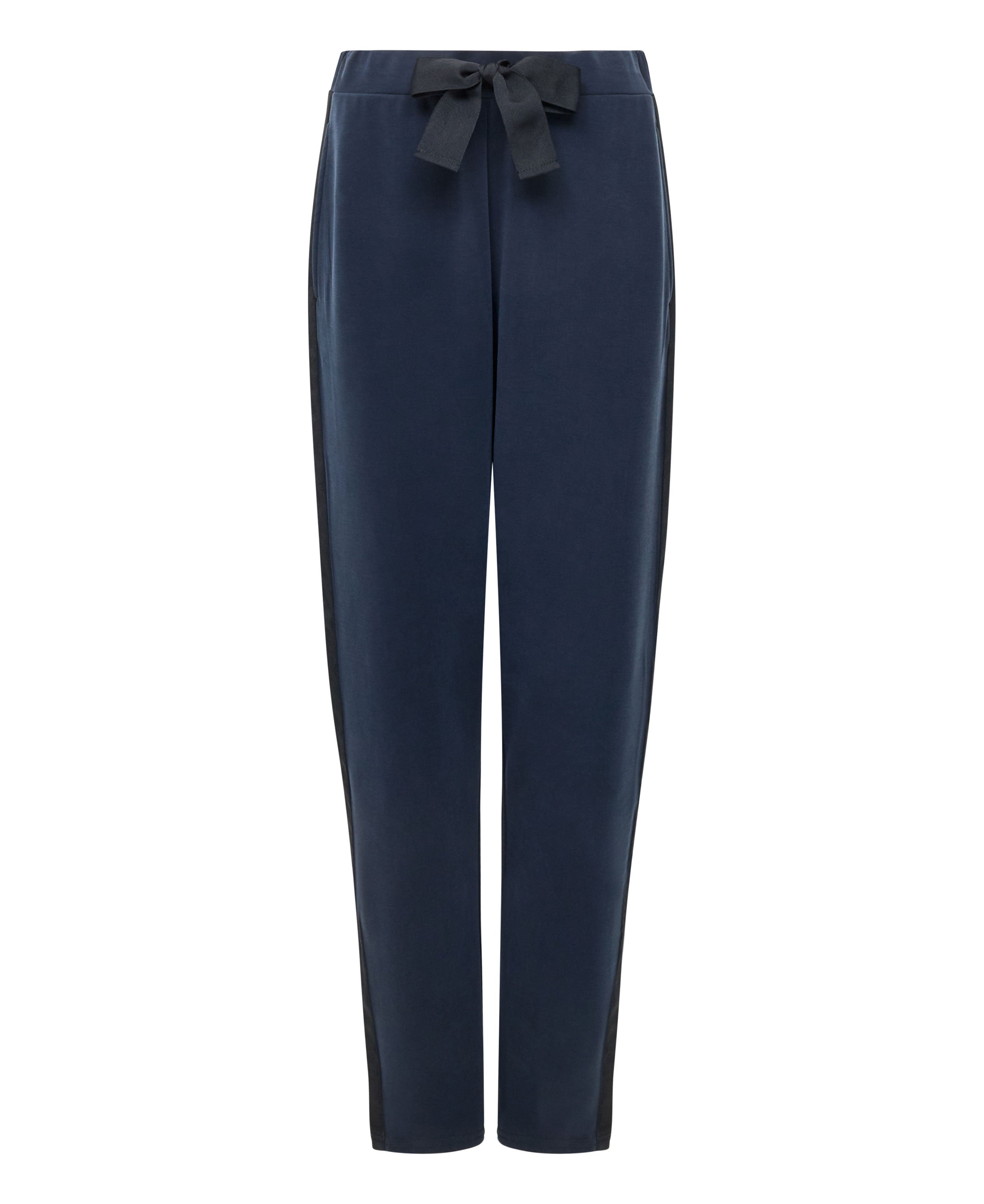 Wren Side Trim Tie Waist Trousers - Navy/Black