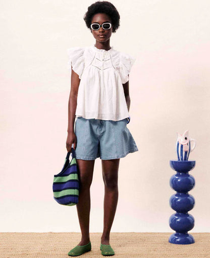 Detiana Blouse - Blanc