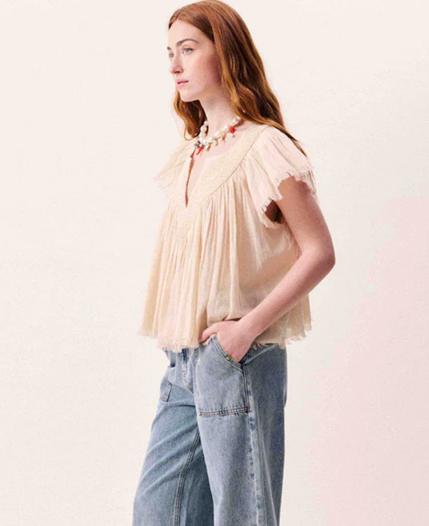 Novaelle Blouse - Rouge