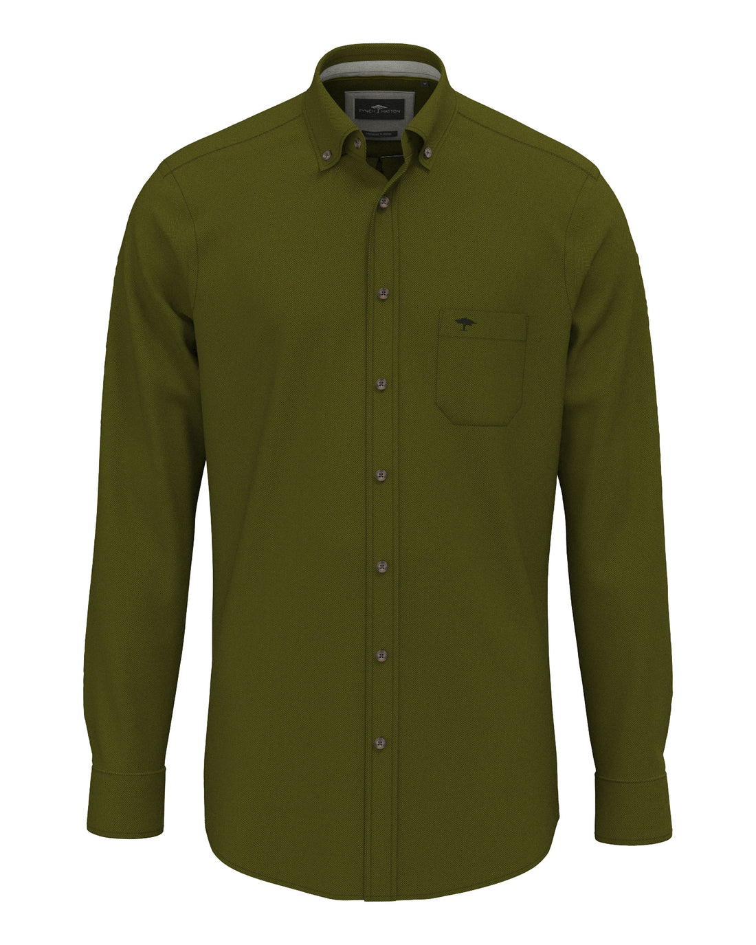 Essential Herringbone Shirt - Cypress