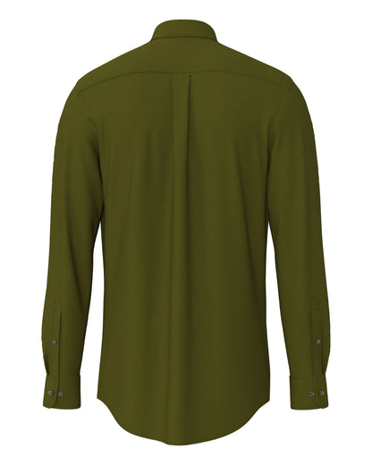 Essential Herringbone Shirt - Cypress