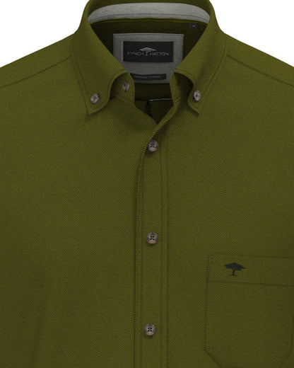 Essential Herringbone Shirt - Cypress
