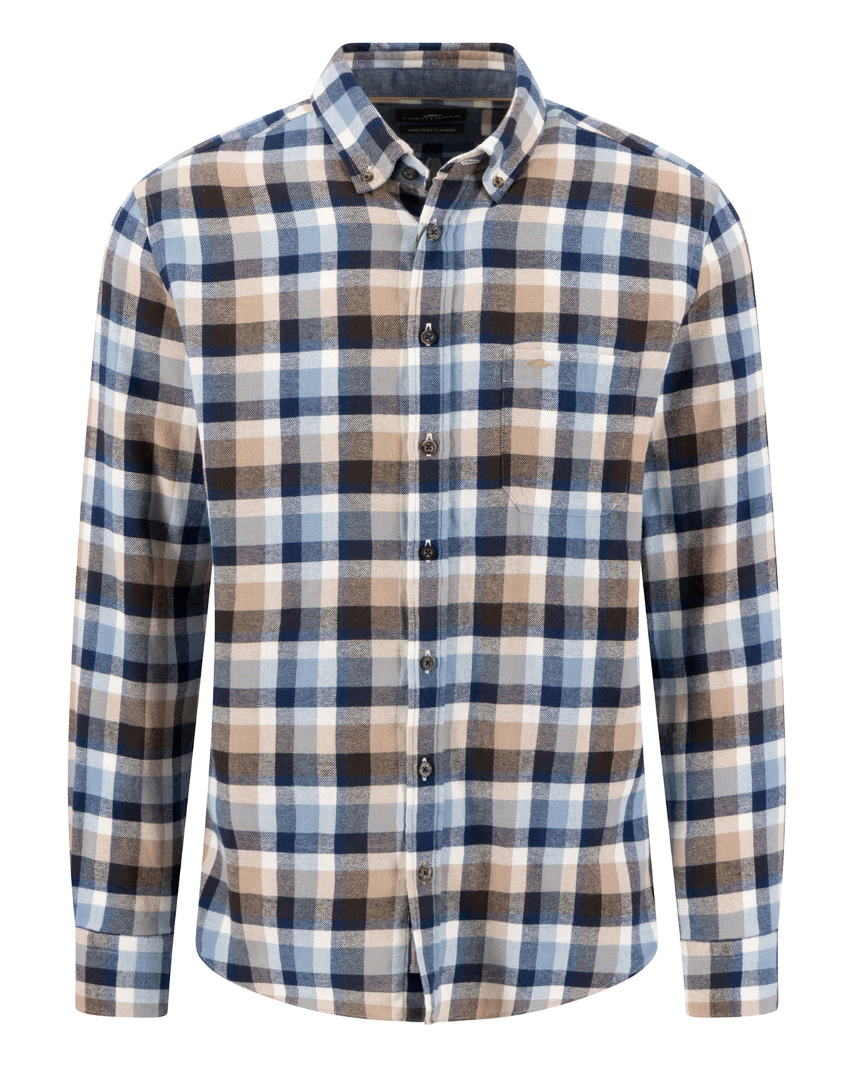 Flannel Check Shirt - Tobacco