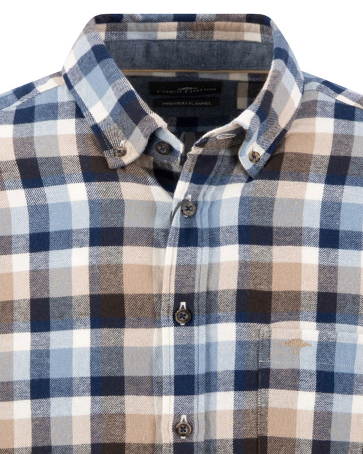 Flannel Check Shirt - Tobacco