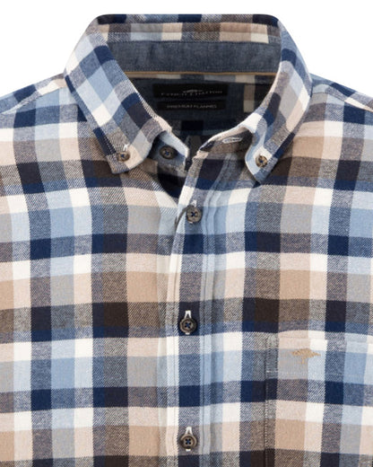 Flannel Check Shirt - Tobacco