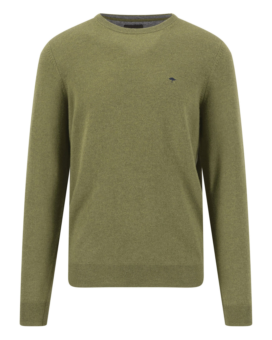 Merino Cashmere O-Neck - Moss