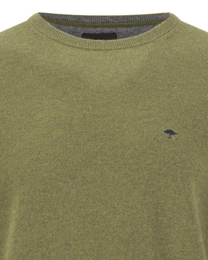 Merino Cashmere O-Neck - Moss