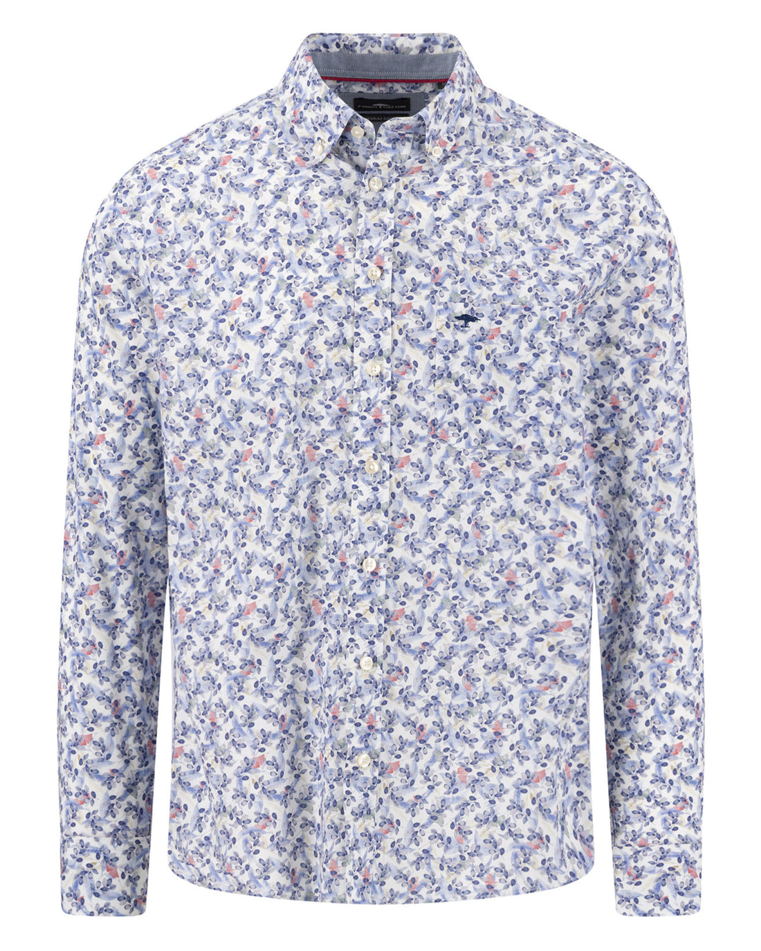 Premium Flower Print Shirt - Ink Blue