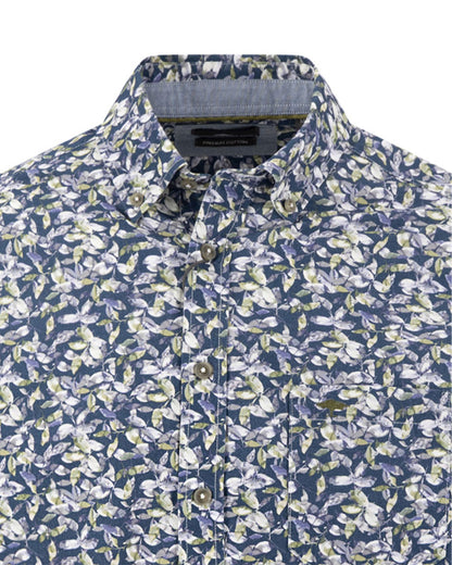 Premium Flower Print Shirt - Moss