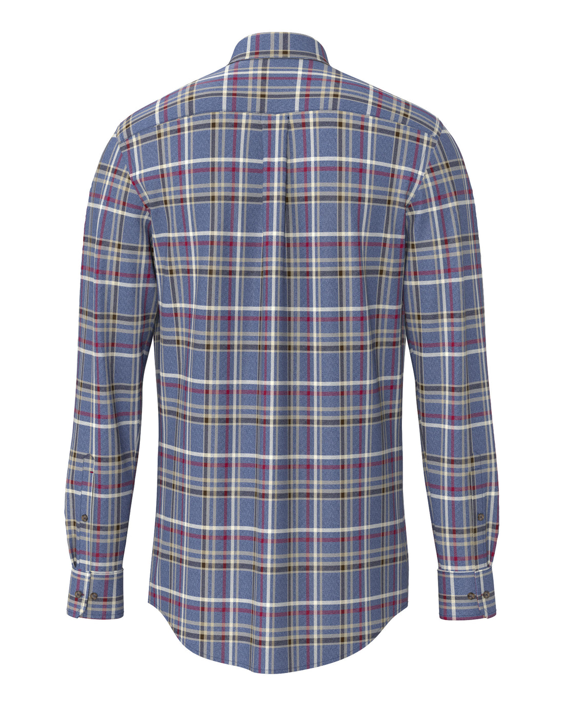 Premium Melange Check Shirt - Ink Blue
