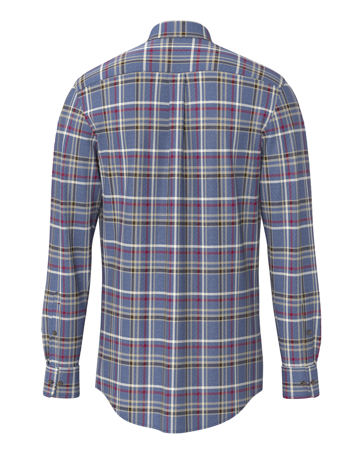 Premium Melange Check Shirt - Ink Blue