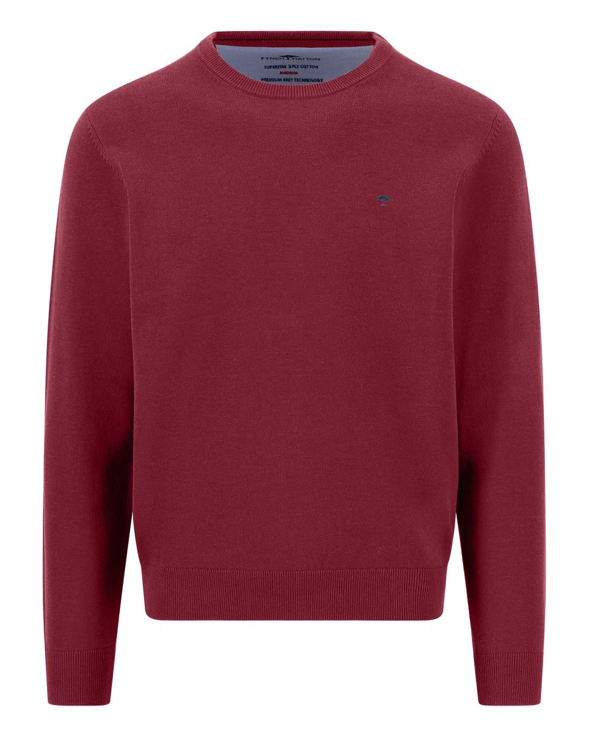 Superfine O-Neck Jumper - Brick