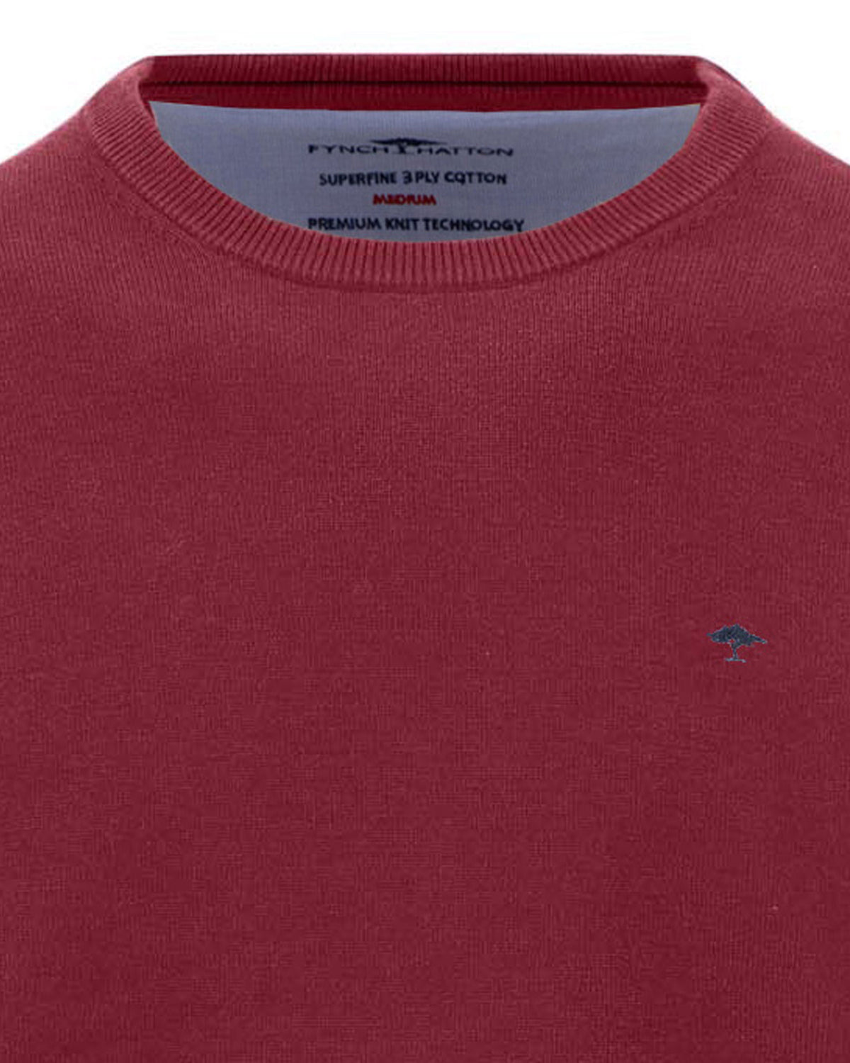Superfine O-Neck Jumper - Brick