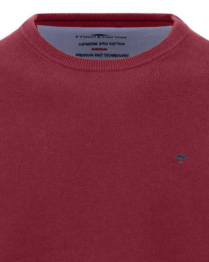 Superfine O-Neck Jumper - Brick