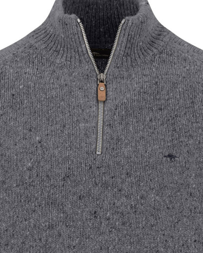 Troyer Zip Donegal Jumper - Cypress