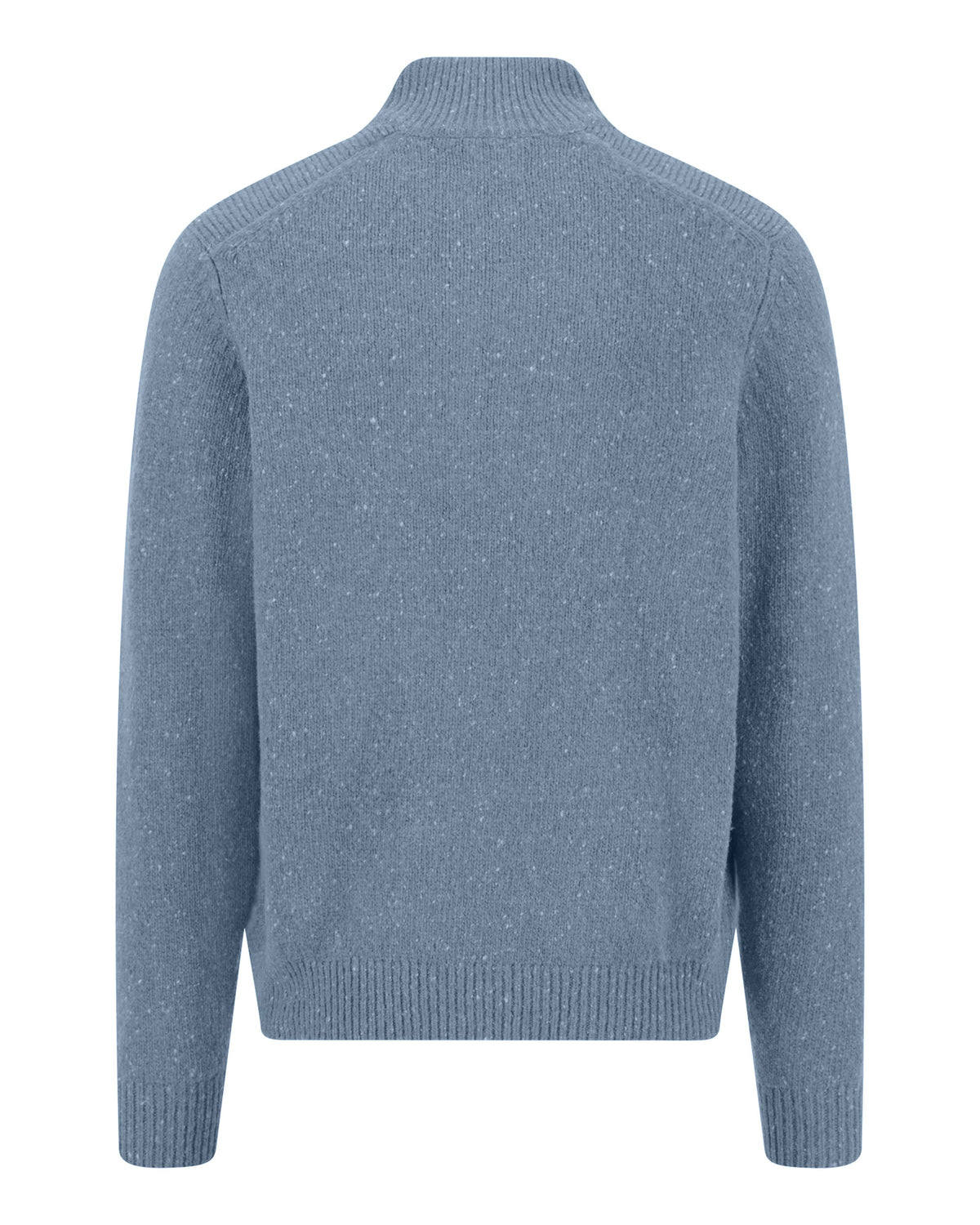 Troyer Zip Donegal Jumper - Air Blue