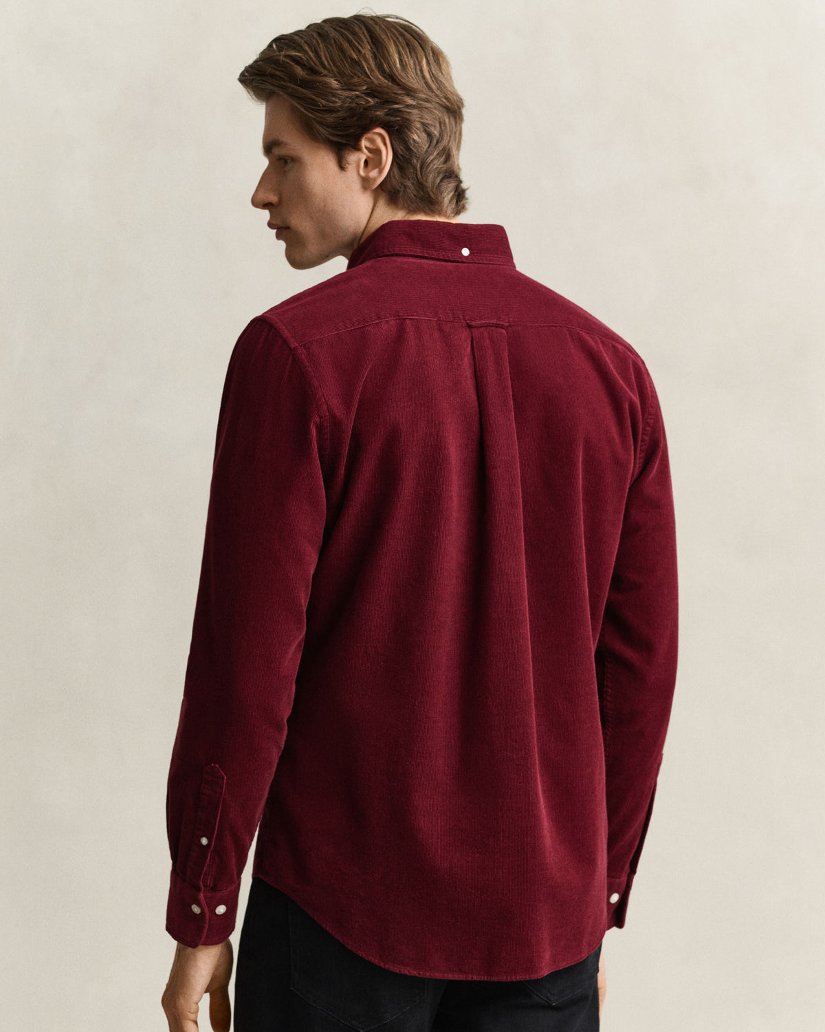 Regular Fit Corduroy Shirt - Deep Grape Wine